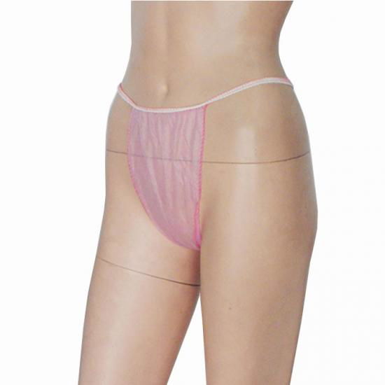 Non Woven Women Bikini Panties G-String Underwear For Spray Tanning Factory 3