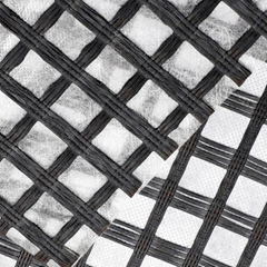 Biaxial Plastic Road Fiberglass Geogrid Asphalt