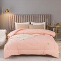 200*230 Bedding Comforter 100% Polyester Super Soft Light Warm Pink Comforter