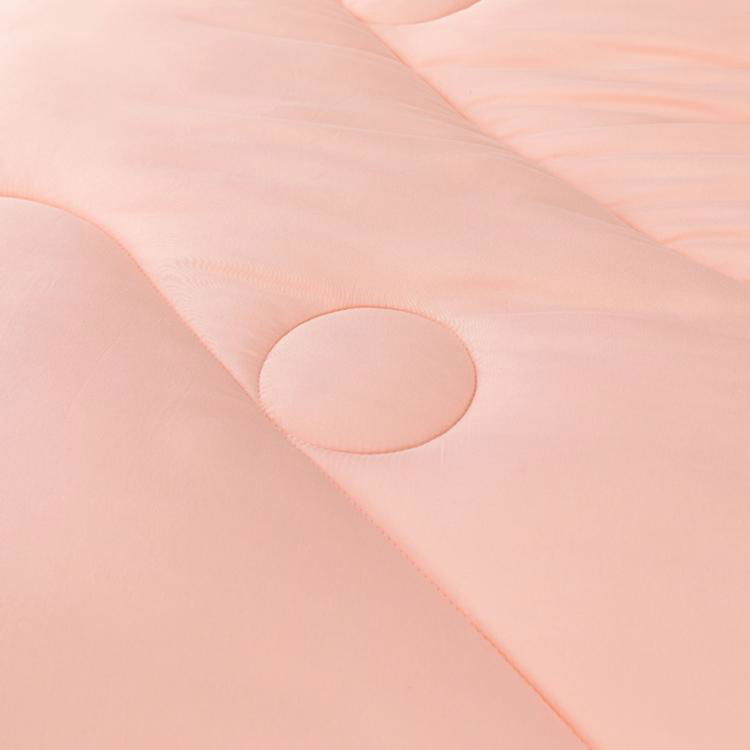 200*230 Bedding Comforter 100% Polyester Super Soft Light Warm Pink Comforter 2