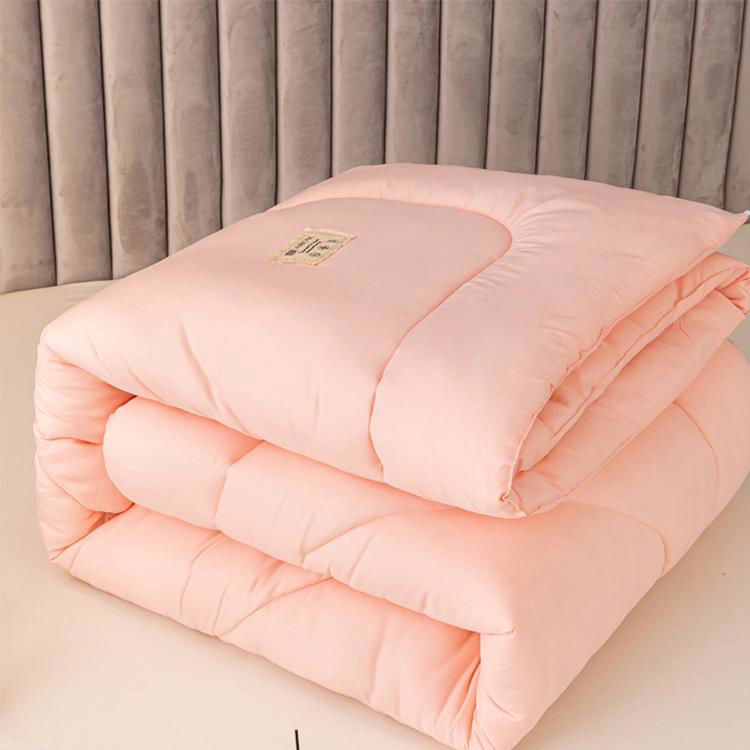 200*230 Bedding Comforter 100% Polyester Super Soft Light Warm Pink Comforter 5