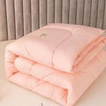 200*230 Bedding Comforter 100% Polyester Super Soft Light Warm Pink Comforter