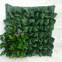 Customized Felt Vertical Wall Garden Planter Hanging Growing Bag For Flowers