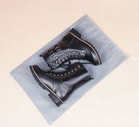 OEM Disposable Shoebag Customized Drawstring Non Woven Shoe Storage Bags 3