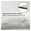 Down Alternative Fill Bed Protector Antibacterial Mattress Cover 