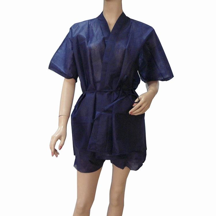 Disposable Nonwoven Gown Sauna Wear PP Kimono Nonwoven Spa Wear  4