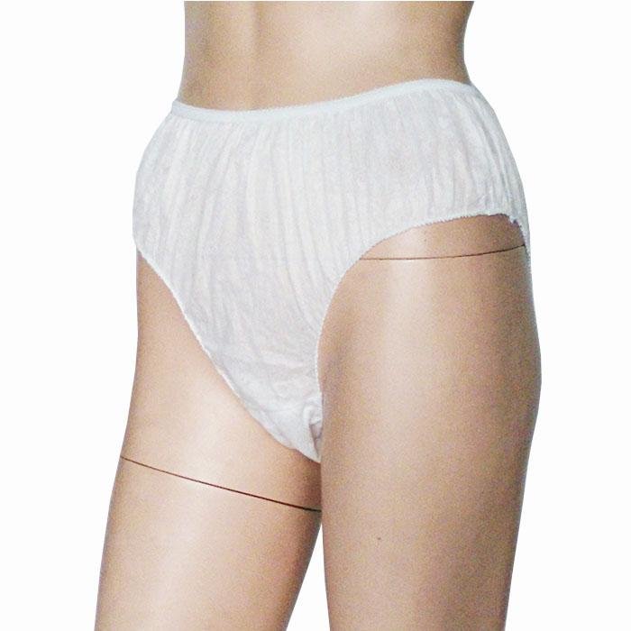 In Stock Disposable Non Woven Lady Underwear Panties For Spa Use Supplier 