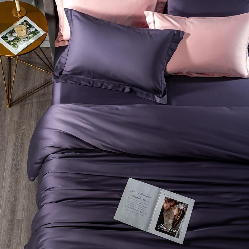 Wholesale 100% Cotton Luxury Modern Home Bed sheets Wedding Bed Sheet Set  4