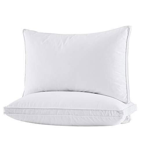 Luxury Premium White 5 Star Breathable Duck Home Down Feather Filled Pillows 3