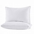 Wholesale Premium White Duck Down Feather Hilton Foldable Hotel Pillow For Sleep