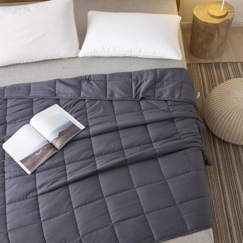 Home Textile Oeko-Tex Sensory Cotton Tencel Bamboo Adult 15lbs Weighted Blanket 2