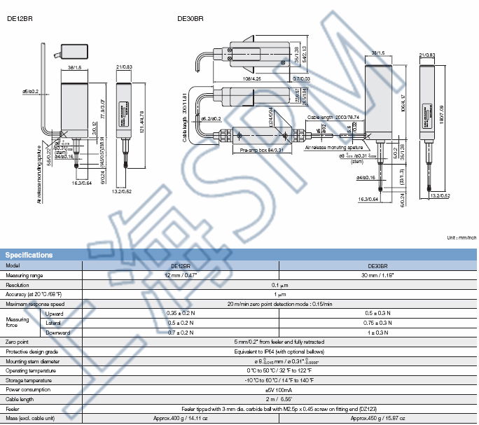 測厚儀DE12BR,DE30BR,厚度計DL310B,DL330B 5