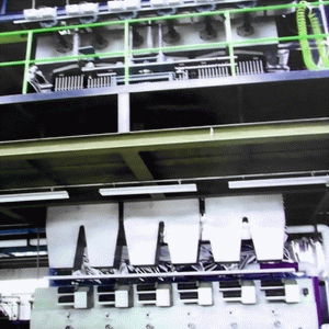 Multi-component composite fiber production line