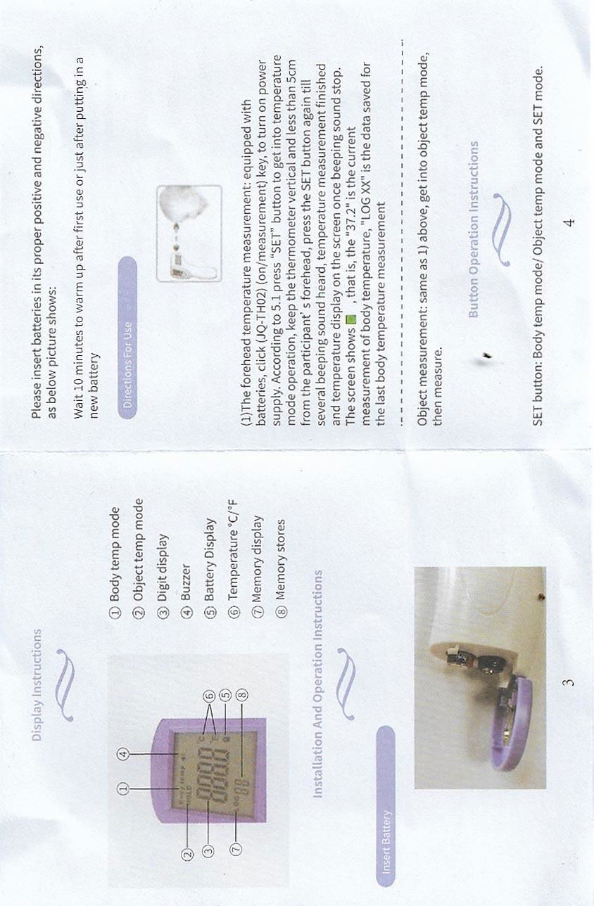 Forehead Infrared Thermometer 2