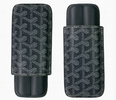 Custom leather cigar moisturizing box
