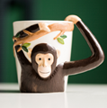 Animal shape cup mug coffee cup children cartoon ceramic cup cute pet expression