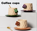 Rubik's Cube Ceramic Coffee Cup Set High-end Design High-quality High-Precision 