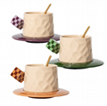 Rubik's Cube Ceramic Coffee Cup Set High-end Design High-quality High-Precision 