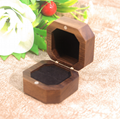 Retro black walnut solid wood jewelry box Chinese style portable wood ring box