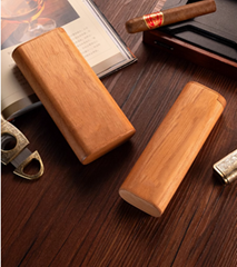 Cigarette cover moisturizing cedar wood portable log cigar box