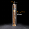 Glass Cigar Tube Portable Cigar Tube Cigar Moisturizing Tube Built-in Cedar Wood