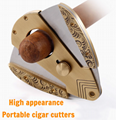 Stainless steel gift-giving portable pure copper cigar cutter