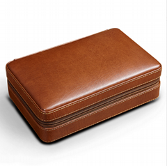 Custom portable cigar box four-pack multi-function briefcase cigar moisturizing 