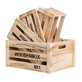 Solid wood frame box supermarket display