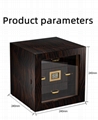 Three-layer perspective window glossy painted cedar cigar moisturizing cabinet 3