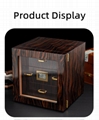 Three-layer perspective window glossy painted cedar cigar moisturizing cabinet 2