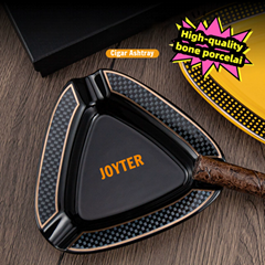Cigar ashtray creative triangle three-cup large diameter ceramic ashtray