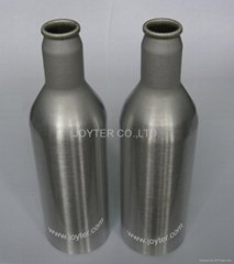 aluminum beer bottle