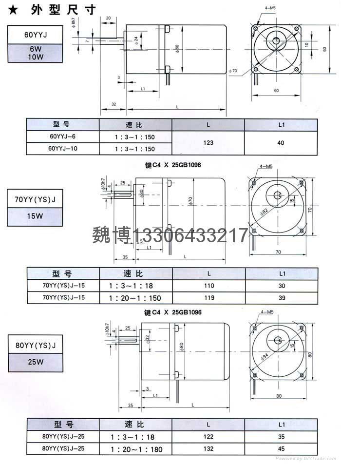 YYJ系列三相（單項）齒輪減速電動機 4