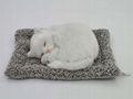 synthetic fur animals sleeping cat 1