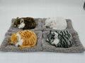 synthetic fur animals sleeping cat