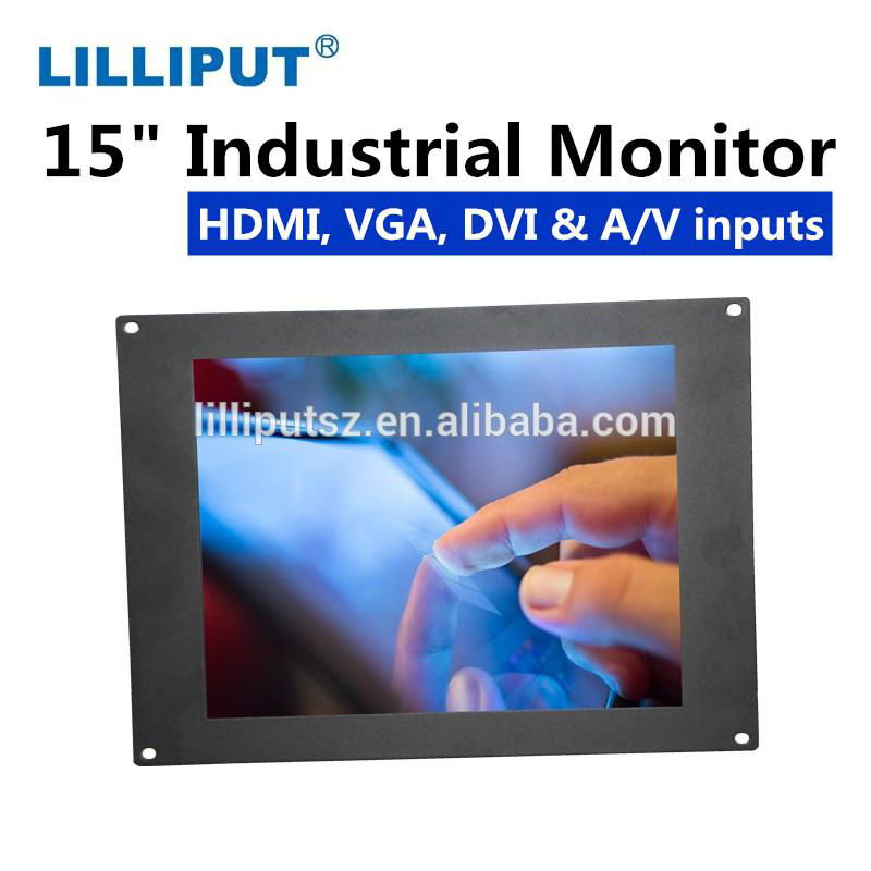 TK-1500/C/T 15 inch industrial panel pc monitor with 5-wire resistive touch scre