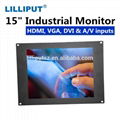 TK-1500/C/T 15 inch industrial panel pc monitor with 5-wire resistive touch scre