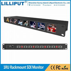 lilliput RM-0208S 1U Rackmount 2 inch 3G SDI Video Monitor