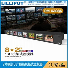 lilliput RM-0208S 1U Rackmount 2 inch 3G SDI Video Monitor
