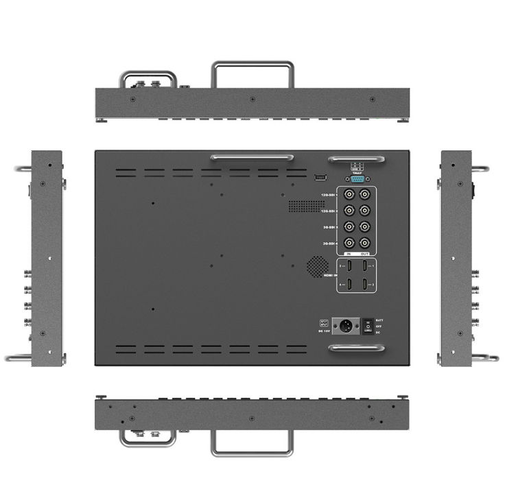 Lilliput 15.6" 12G-SDI 4K Broadcast Director Monitor with 12G-SDI, 4K HDMI input 2