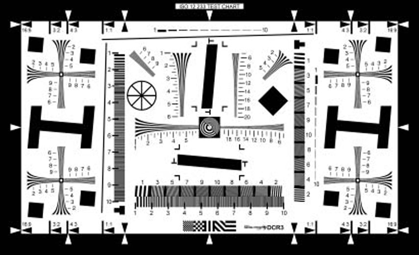 Lens Resolution Chart