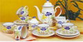 15 PCS STONEWARE TEA SET 1