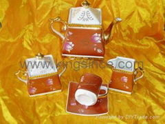 15 PCS PORCELAIN COFFEE SET