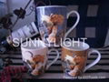 2014 decal printing new bone china mug 1