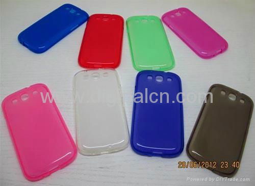 Clear TPU case Samsung i9300 Mobile phone case 5