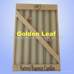 dipped beeswax candle