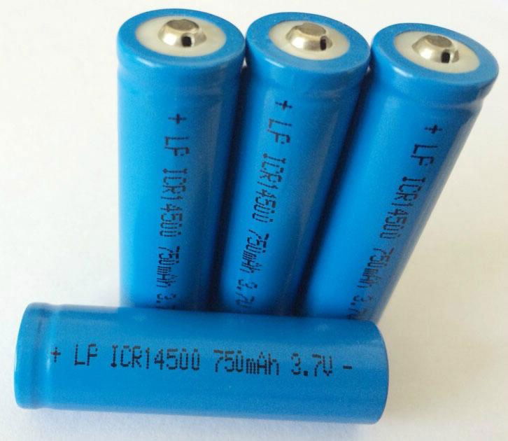 3.7V 14500-750MAH BATTERY