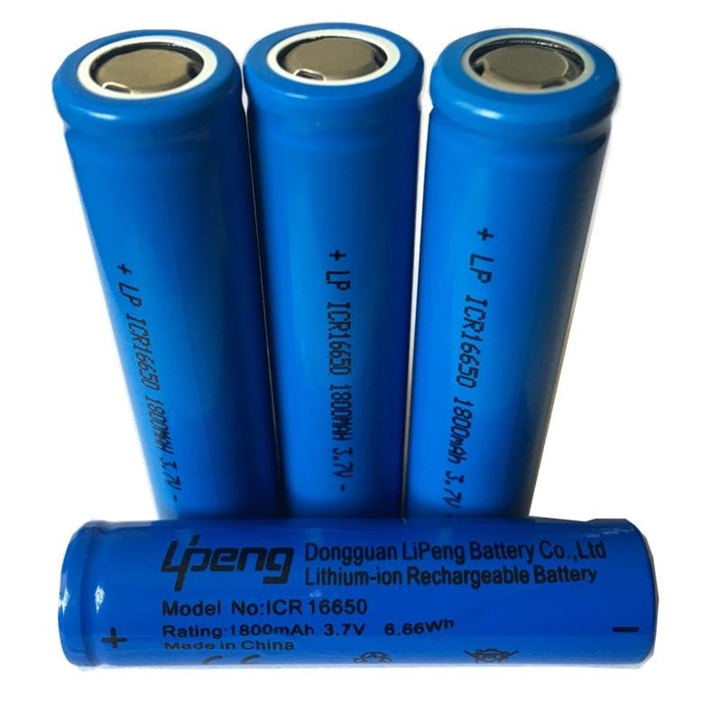 电池厂家16650锂电池全新足容量3.7V圆柱锂离子充电电池