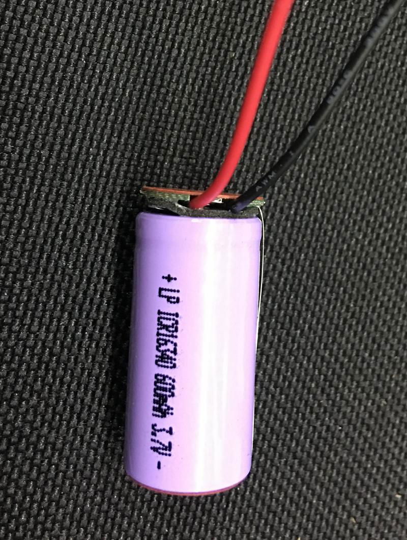 3.7V16340尖头锂电池600mah 16340电池组 3