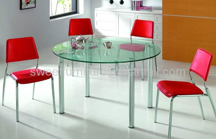 offer stackable dining metal chairs in PU 2